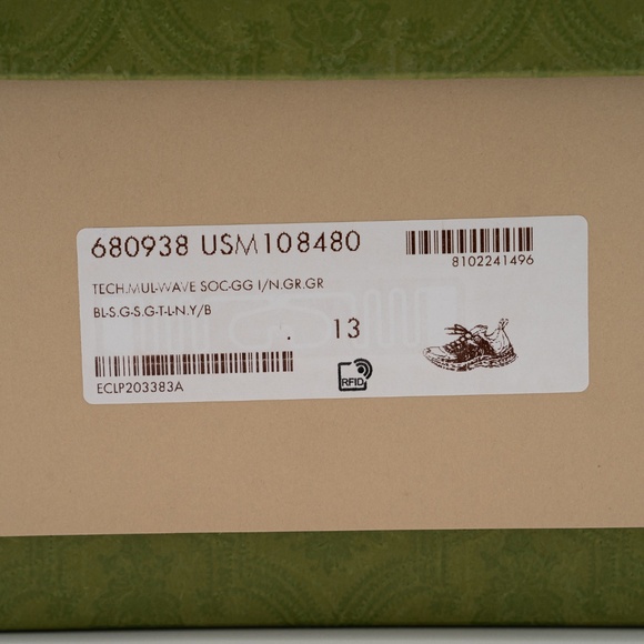 Size 13G 13.5 US - Gucci Run Sneaker Black Yellow Green main image 11